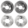 2002-2006 Freightliner Sprinter 2500 - Front and Rear Brake Disc, Plain Surface, Front-Vented/Rear-Solid, 5 Lugs, Front-284.48 mm/Rear-272.03 mm, 2.7L, 5Cyl, Pro-Line Series