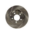 Front Brake Disc, Natural Finish, Plain Surface, Vented, 5 Lugs, 276 mm, Pro-Line Series