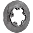 Front and Rear Brake Disc, 4-Wheel Set, Plain Surface, Vented - Front; Solid - Rear, For Models with Single Rear Wheels, Pro-Line Series