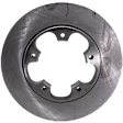 Front and Rear Brake Disc, 4-Wheel Set, Plain Surface, Vented - Front; Solid - Rear, For Models with Single Rear Wheels, Pro-Line Series