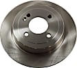 Rear Brake Disc, Natural Finish, Plain Surface, Solid, 4 Lugs, 261.87 mm, 1.6L, 4Cyl, Pro-Line Series