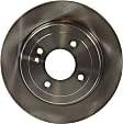 Rear Brake Disc, Natural Finish, Plain Surface, Solid, 4 Lugs, 261.87 mm, 1.6L, 4Cyl, Pro-Line Series