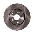 Front Brake Disc, Natural Finish, Plain Surface, Vented, 5 Lugs, 293.12 mm, Pro-Line Series