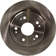 Front and Rear Brake Disc, 4-Wheel Set, Plain Surface, Vented - Front; Solid - Rear, 5 Lugs, Pro-Line Series