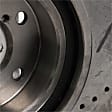 Front Brake Disc, Natural Finish, Cross-drilled and Slotted, Vented, 5 Lugs, 293.12 mm, Pro-Line Series