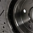 Front Brake Disc, Natural Finish, Cross-drilled and Slotted, Vented, 5 Lugs, 293.12 mm, Pro-Line Series