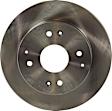 2001 Honda Accord - Rear Brake Disc, Natural Finish, Plain Surface, Solid, 4 Lugs, 259.84 mm, With Rear Disc Brake, 2.3L 4Cyl, Pro-Line Series