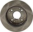 2001 Honda Accord - Rear Brake Disc, Natural Finish, Plain Surface, Solid, 4 Lugs, 259.84 mm, With Rear Disc Brake, 2.3L 4Cyl, Pro-Line Series