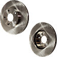 Front Brake Disc, Natural Finish, Plain Surface, Vented, 5 Lugs, 281.94 mm, Pro-Line Series