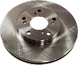 Front Brake Disc, Natural Finish, Plain Surface, Vented, 5 Lugs, 281.94 mm, Pro-Line Series