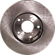 Front Brake Disc, Natural Finish, Plain Surface, Vented, 5 Lugs, 281.94 mm, Pro-Line Series