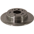2007 Honda Element - Front and Rear Brake Disc, Plain Surface, Vented - Front; Solid - Rear, 5 Lugs, 281.94 mm, 2.4L 4Cyl, Pro-Line Series