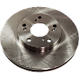 2007 Honda Element - Front and Rear Brake Disc, Plain Surface, Vented - Front; Solid - Rear, 5 Lugs, 281.94 mm, 2.4L 4Cyl, Pro-Line Series