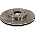 2007 Honda Element - Front and Rear Brake Disc, Plain Surface, Vented - Front; Solid - Rear, 5 Lugs, 281.94 mm, 2.4L 4Cyl, Pro-Line Series