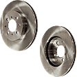 Front Brake Discs, Plain Surface, Vented, 4 Lugs, 10.31 in. Disc Diameter, Pro-Line Series
