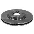 Front and Rear Brake Disc, Natural Finish, Plain Surface, Front-Vented/Rear-Solid, 4 Lugs, Front-261.87 mm/Rear-259.84 mm, Pro-Line Series
