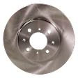 Front and Rear Brake Disc, Natural Finish, Plain Surface, Front-Vented/Rear-Solid, 4 Lugs, Front-261.87 mm/Rear-239.01 mm, Pro-Line Series