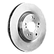 Front Brake Disc, Natural Finish, Plain Surface, Vented, 5 Lugs, 299.97 mm, FWD, 2.4L, 4Cyl, Pro-Line Series
