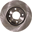 Front Brake Disc, Natural Finish, Plain Surface, Vented, 4 Lugs, 240.03 mm, Pro-Line Series