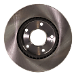 Front Brake Disc, Natural Finish, Plain Surface, Vented, 5 Lugs, 275.08 mm, 2.0L, 4Cyl, Pro-Line Series