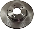 Front Brake Discs, Plain Surface, Vented, 5 Lugs, 11.02 in., Pro-Line Series