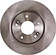 Front Brake Discs, Plain Surface, Vented, 5 Lugs, 11.02 in., Pro-Line Series