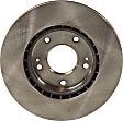 Front Brake Discs, Plain Surface, Vented, 5 Lugs, 11.02 in., Pro-Line Series