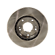 Front and Rear Brake Disc, Plain Surface, Front-Vented/Rear-Solid, 5 Lugs, Front-279.91 mm/Rear-261.87 mm, Pro-Line Series