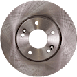 Front and Rear Brake Disc, Plain Surface, Front-Vented/Rear-Solid, 5 Lugs, Front-279.91 mm/Rear-284 mm, For Models With Electronic Parking Brake, Pro-Line Series
