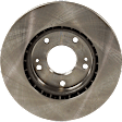 Front and Rear Brake Disc, Plain Surface, Front-Vented/Rear-Solid, 5 Lugs, Front-279.91 mm/Rear-284 mm, For Models With Electronic Parking Brake, Pro-Line Series