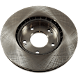 Front and Rear Brake Disc, Plain Surface, Front-Vented/Rear-Solid, 5 Lugs, Front-279.91 mm/Rear-284 mm, For Models With Electronic Parking Brake, Pro-Line Series