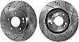 2019 Kia Forte - Front Brake Disc, Cross-drilled and Slotted, Vented, 5 Lugs, 280 mm, 2.0L 4Cyl, Pro-Line Series