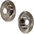 2006-2015 Honda Civic - Rear Brake Disc, Plain Surface, Solid, 5 Lugs, 259.59 mm,, Pro-Line Series