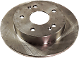 2006-2015 Honda Civic - Rear Brake Disc, Plain Surface, Solid, 5 Lugs, 259.59 mm,, Pro-Line Series