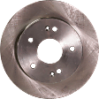 2006-2015 Honda Civic - Rear Brake Disc, Plain Surface, Solid, 5 Lugs, 259.59 mm,, Pro-Line Series
