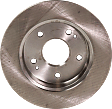 2006-2015 Honda Civic - Rear Brake Disc, Plain Surface, Solid, 5 Lugs, 259.59 mm,, Pro-Line Series