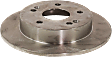 2006-2015 Honda Civic - Rear Brake Disc, Plain Surface, Solid, 5 Lugs, 259.59 mm,, Pro-Line Series