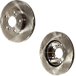 Front Brake Disc, Natural Finish, Plain Surface, Vented, 5 Lugs, 261.62 mm, Pro-Line Series