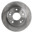 Front and Rear Brake Disc, Natural Finish, Plain Surface, Front-Vented/Rear-Solid, 5 Lugs, Front-261.62 mm/Rear-259.59 mm, 1.5L, 4Cyl, Pro-Line Series