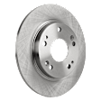 Front and Rear Brake Disc, Natural Finish, Plain Surface, Front-Vented/Rear-Solid, 5 Lugs, Front-261.62 mm/Rear-259.59 mm, 1.5L, 4Cyl, Pro-Line Series