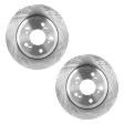Rear Brake Disc, Natural Finish, Plain Surface, Solid, 5 Lugs, 281.69 mm, Pro-Line Series