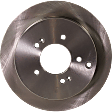 Rear Brake Disc, Natural Finish, Plain Surface, Solid, 5 Lugs, 283.72 mm, Pro-Line Series
