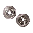 Rear Brake Disc, Natural Finish, Plain Surface, Solid, 5 Lugs, 302.01 mm, Pro-Line Series