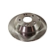 Rear Brake Disc, Natural Finish, Plain Surface, Solid, 5 Lugs, 302.01 mm, Pro-Line Series