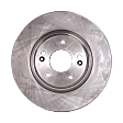 Front and Rear Brake Discs, 4-Wheel Set Plain Surface 5 Lugs Vented - Front; Solid - Rear, Pro-Line Series
