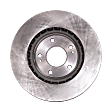 Front and Rear Brake Discs, 4-Wheel Set Plain Surface 5 Lugs Vented - Front; Solid - Rear, Pro-Line Series