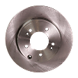 Front and Rear Brake Disc, Plain Surface, Front-Vented/Rear-Solid, 5 Lugs, Front-305.05 mm/Rear-282.96 mm, Pro-Line Series