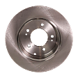 Front and Rear Brake Disc, Plain Surface, Front-Vented/Rear-Solid, 5 Lugs, Front-305.05 mm/Rear-282.96 mm, Pro-Line Series