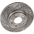 Front Brake Disc, Cross-drilled and Slotted, Vented, 5 Lugs, 305.05 mm, Pro-Line Series