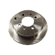 Rear Brake Disc, Natural Finish, Plain Surface, Solid, 4 Lugs, 261.87 mm, Pro-Line Series
